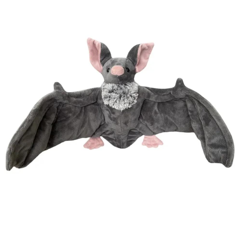 

hot 25cm Lovely Grey Bat Plush Toys Cute Soft Stuffed Home Room Decor Dolls For Kid Birthday Christmas Gift
