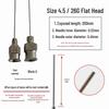 200mm Precision Stainless Steel Dispensing Needle with Pointed and Flat Tips