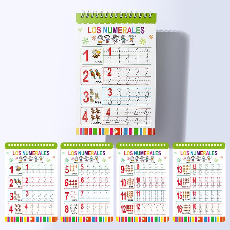 

Книга по каллиграфии: Стираемая ручка для управления ранним образованием детей на английском и испанском языках