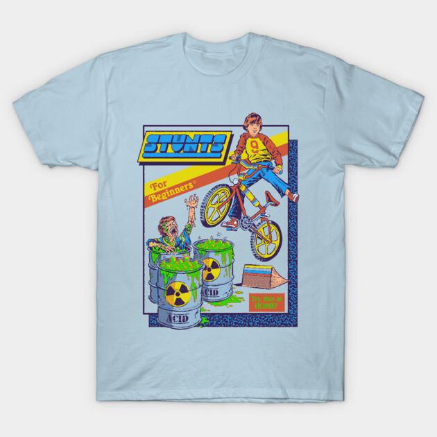 Asian Size Cotton Unisex Tshirt Print T-shirt Stunts For Beginners T-shirt No-Cut Print Regular Fit