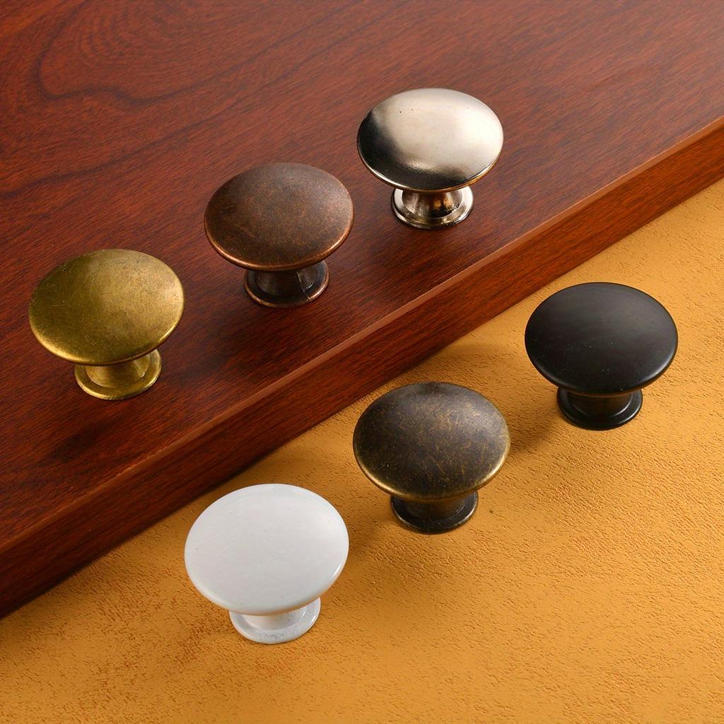 4 Pieces Of Vintage Cabinet Knobs, Antique Bronze Cabinet Door Handle Knobs, Drawer Handle Knobs With Screws For Home Furniture