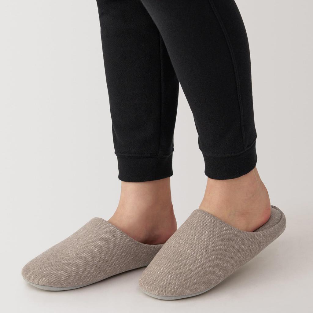 MUJI Washable Cushion XXL Light 76411291 Slippers, (Sizes 28.5-30cm), Brown,