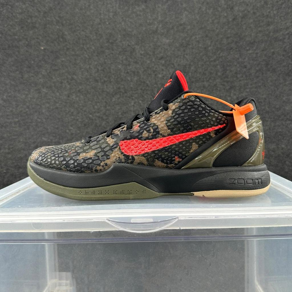 Genuine Kobe 6 Combat Basketball Shoes - Violent Orange, Full Mamba Replica, 6th Gen Men's Sports Shoes