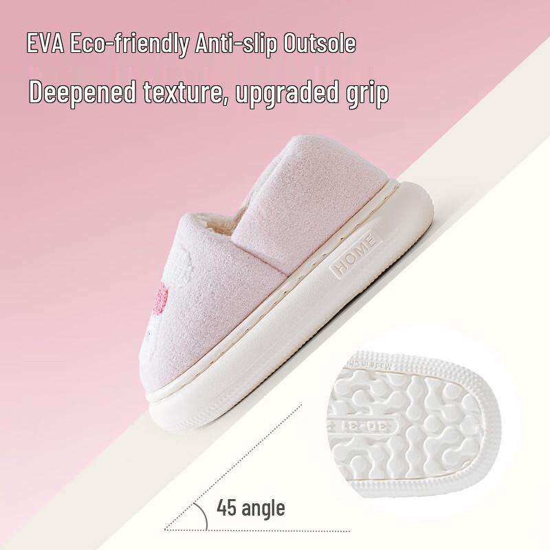 Cartoon Kids Winter Warm Closed-Heel Slippers