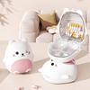 Cute Cartoon Small Bear Portable Double-Layer Compartment Going Out Packed Separately Medicine Storage Plastic Pill Box