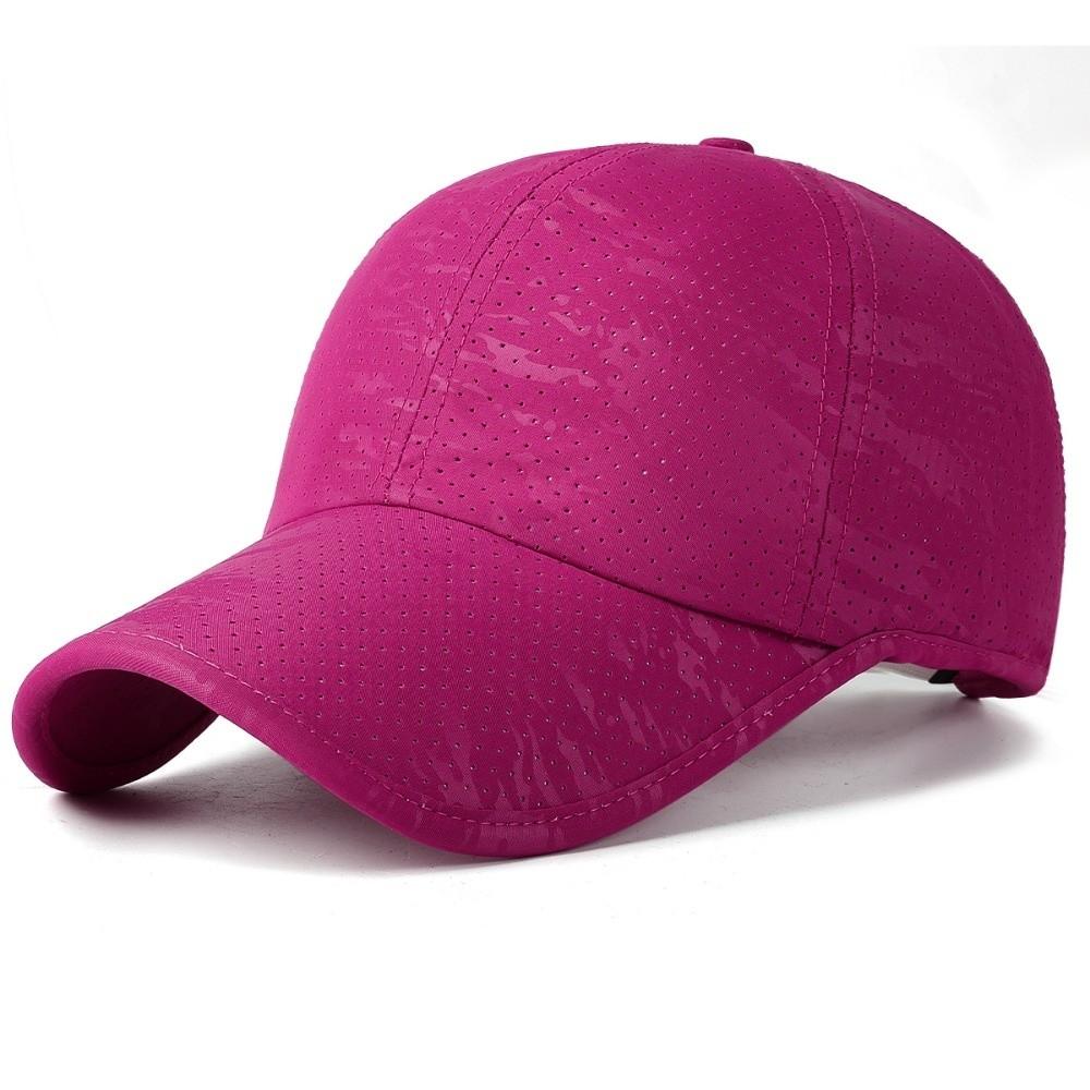 

Fashion Breathable Perforated Quick-Drying Hat Sun Protection Adjustable Travel Sports Hat Baseball Cap For Women Men