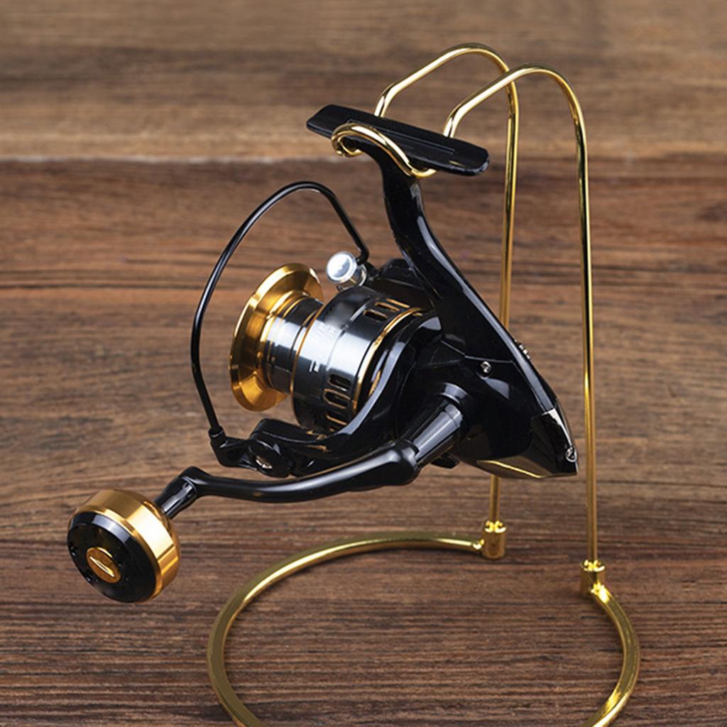 Fishing Gear Stand Spinnings Reel Holder Display Bracket Stainless Steel Spinnings Fishing Reel Stand Fishing Wheel Holder