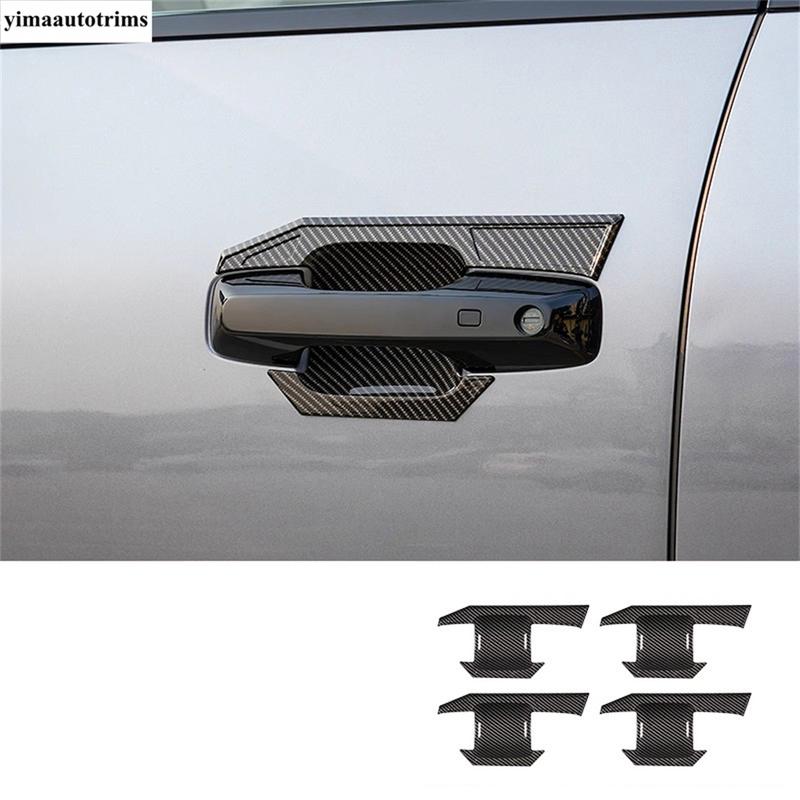 Car Door Handle Bowl / Rearview Mirror / Rear Tail Light Cover Trim For BYD Leopard 5 2024 2025 5D Carbon Fiber Look Accessories