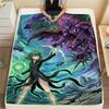 One-Punch Man Print Flannel Blanket Warm Soft Throw for Sofa Bed Chair Travel Picnic Comfortable Bedroom Decor Saitama-Xin