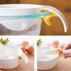 Egg Yolk Separator,Egg White Separator with Bowl Edge Silicone Buckle for Kitchen Tool, Manual Egg Liquid Filter for Baking