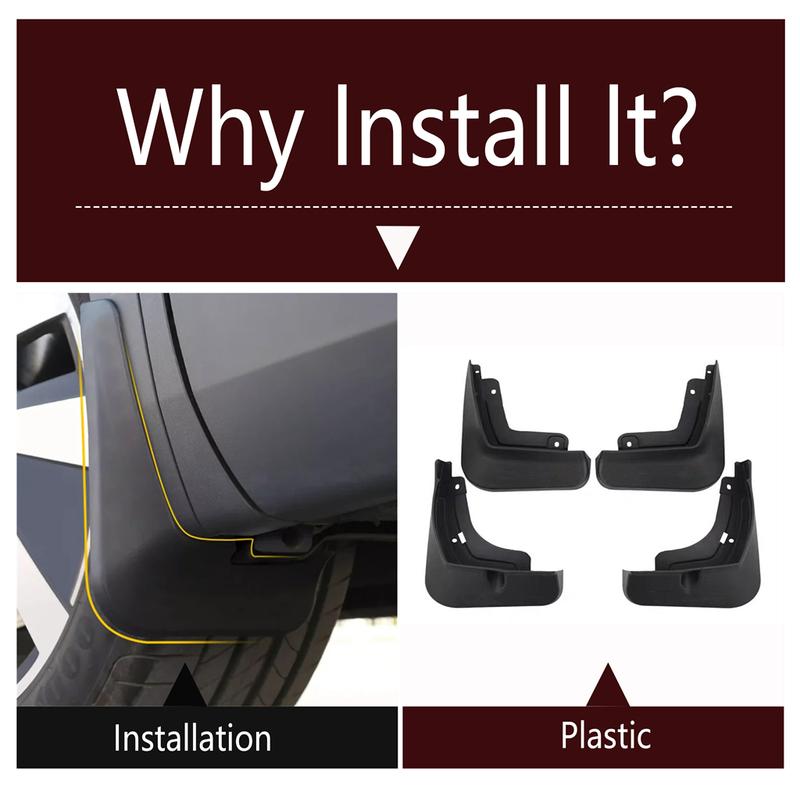 Front Rear Mud Flap Mudguards Splash Guards Fender Plastic Cover Trim For Volkswagen TALAGON    Exterior Accessories