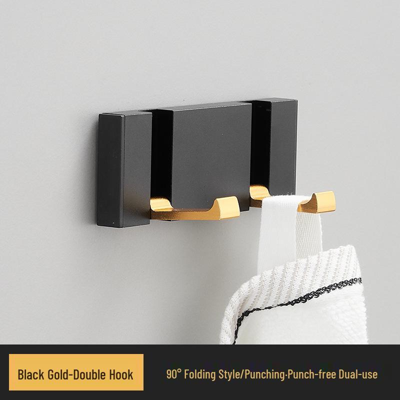 Elegant No-Drill Foldable Hidden Coat and Hat Hook for Entryways