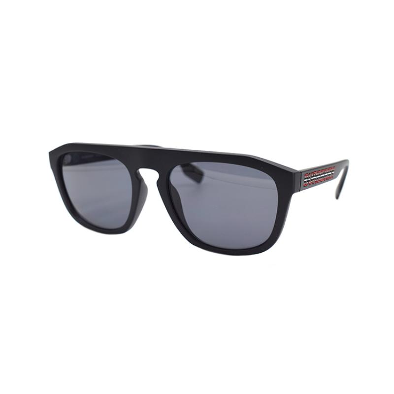 

BURBERRY B.LOGO Square Frame Holiday Travel Polarized Sunglasses 4396U Men s Matte Black 57 чёрный