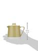 Hasami ware "essence" teapot with stainless steel tea strainer set, 500ml, yellow, plain porcelain glaze, stylish teapot, made in Japan, porcelain tea