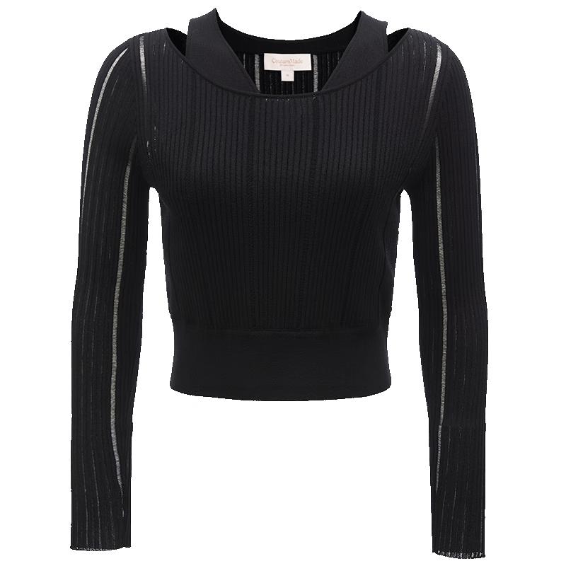 VEROMODA CoutureMade Women's Faux Two-Piece Cutout Knit Top