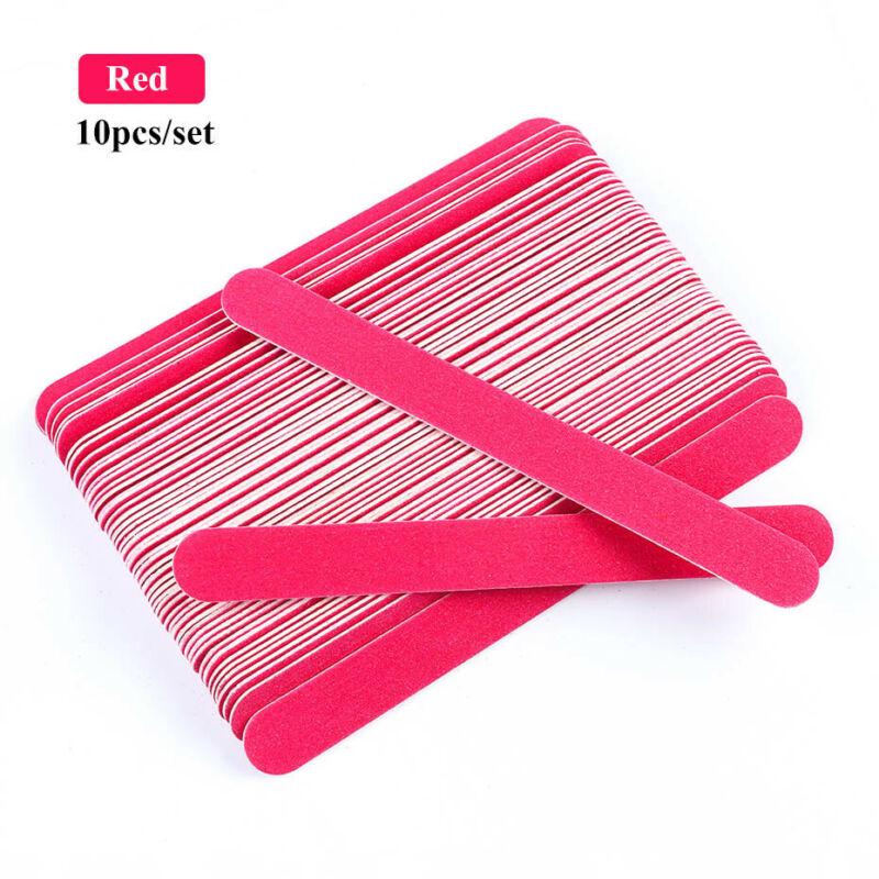 10Pcs Set Nail File Buffer Finger Toe Manicure Pedicure Polishing Sanding Beauty