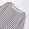 Araltay New Arrival Fashion Style Women's Clothing Fashion All-Match Casual Minimalist Batwing Sleeve Stripes Tops 1165260