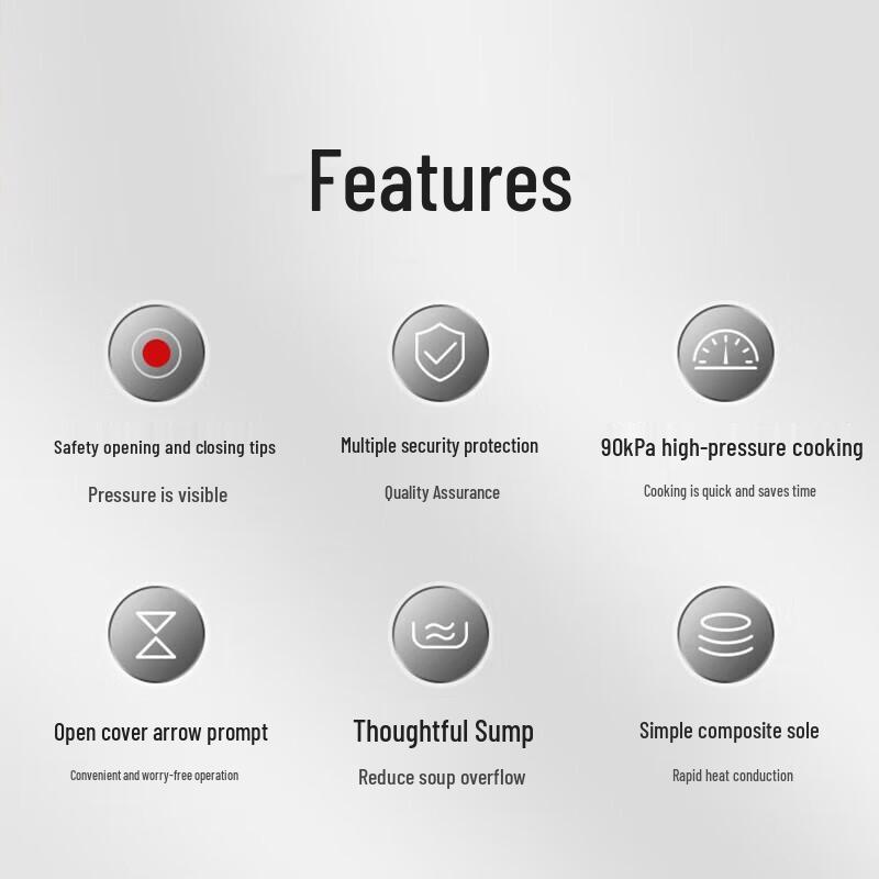 SUPOR 304 Stainless Steel Household Pressure Cooker