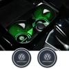 Neues 2-teiliges Volkswagen 7-Farben Ambiente-Licht Auto-Getränkeuntersetzer für VW Golf 6 7 MK4 TSI TDI Magotan B5 B6 B7 GTD Touareg Passa