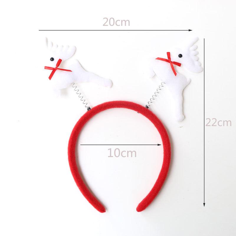 Christmas Headband: Santa, Snowman & Reindeer Antlers for Kids' Party