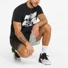 Puma Casual Sports Round Neck Print Short Sleeve T-Shirt Men Tops Black 532106-12