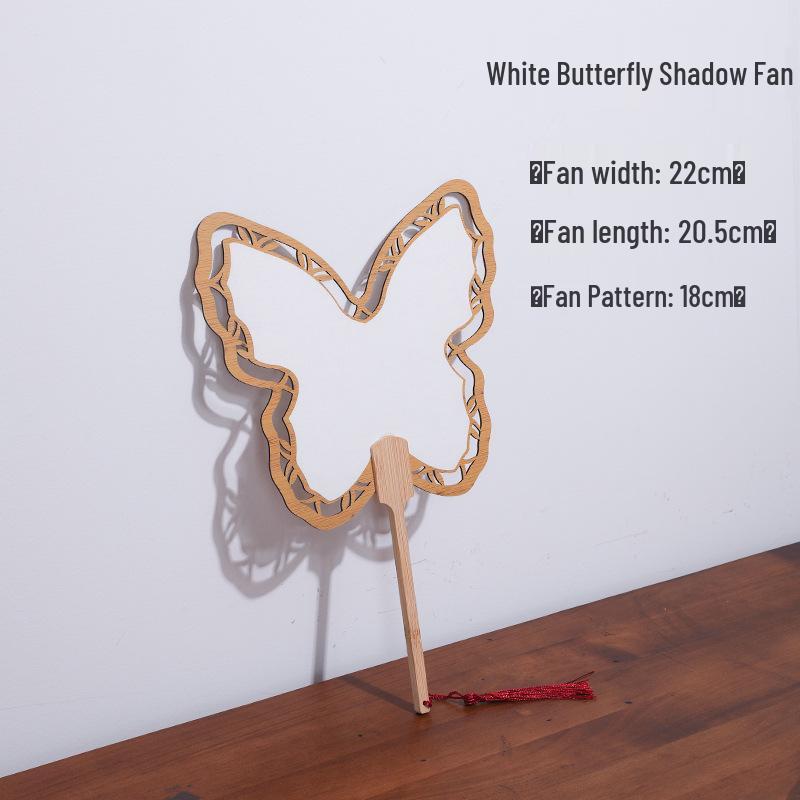 Thick Xuan Paper Hollowed Round Fan: High-Grade Double-Sided Blank Ancient-Style for French Painting & Calligraphy