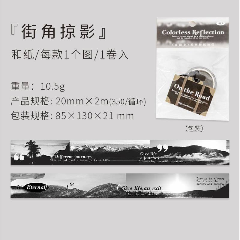 

1 Roll 2x200cm Street View European Vintage Background DIY Washi Tape Stickers For Scrapbook Journal Album Craft Supplies