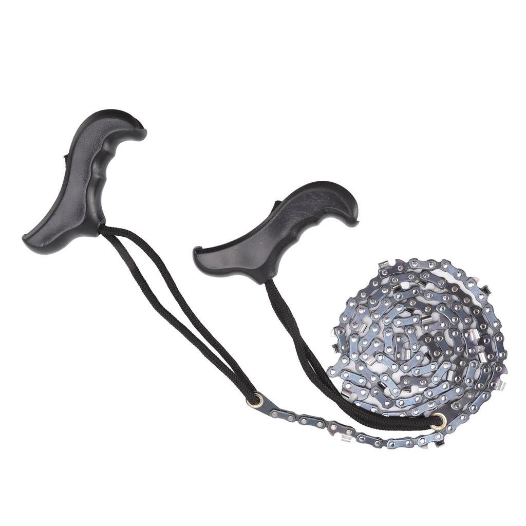 48in Hand Chain Saw Pocket Folding Survival Chain Saw Camping Logging Garden Pruning Tools 64 Links