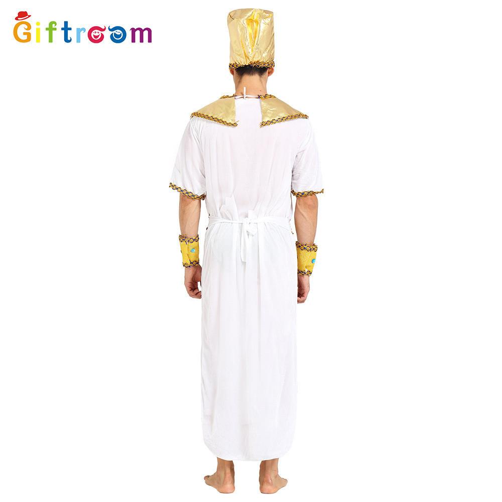 Elegant Unisex Egyptian Pharaoh And Queen Costume For Theatrical Events And Parties