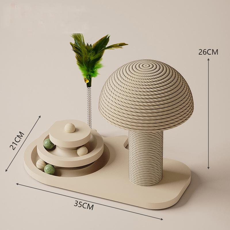 

Новая игрушка для кошек, поворотный стол для кошек, забавные скребки для кошек, прочная сизалевая когтеточка, дерево, кошачий захват, товары для кошек