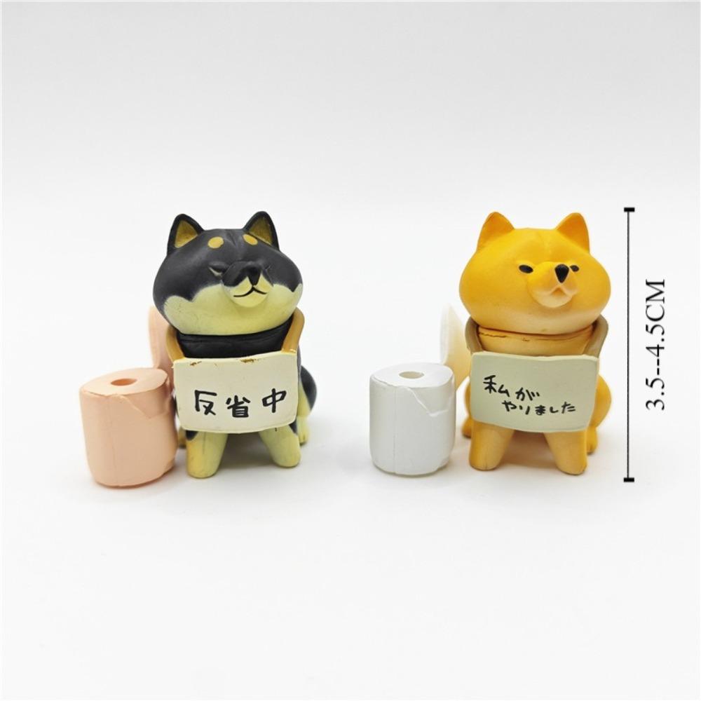 Dogs In Reflection Mystery Box Little Shiba Inu Car Desktop Doll Ornament Blind Box Toys Kids Gift