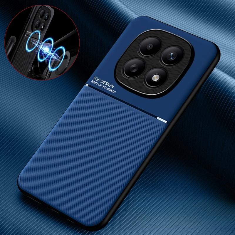Luxury Leather Magnetic Fundas For Xiaomi Redmi Note 15 Pro+ Note 14 15 Pro Plus 4G 5G Case Soft Frame Car Holder Phone Cover