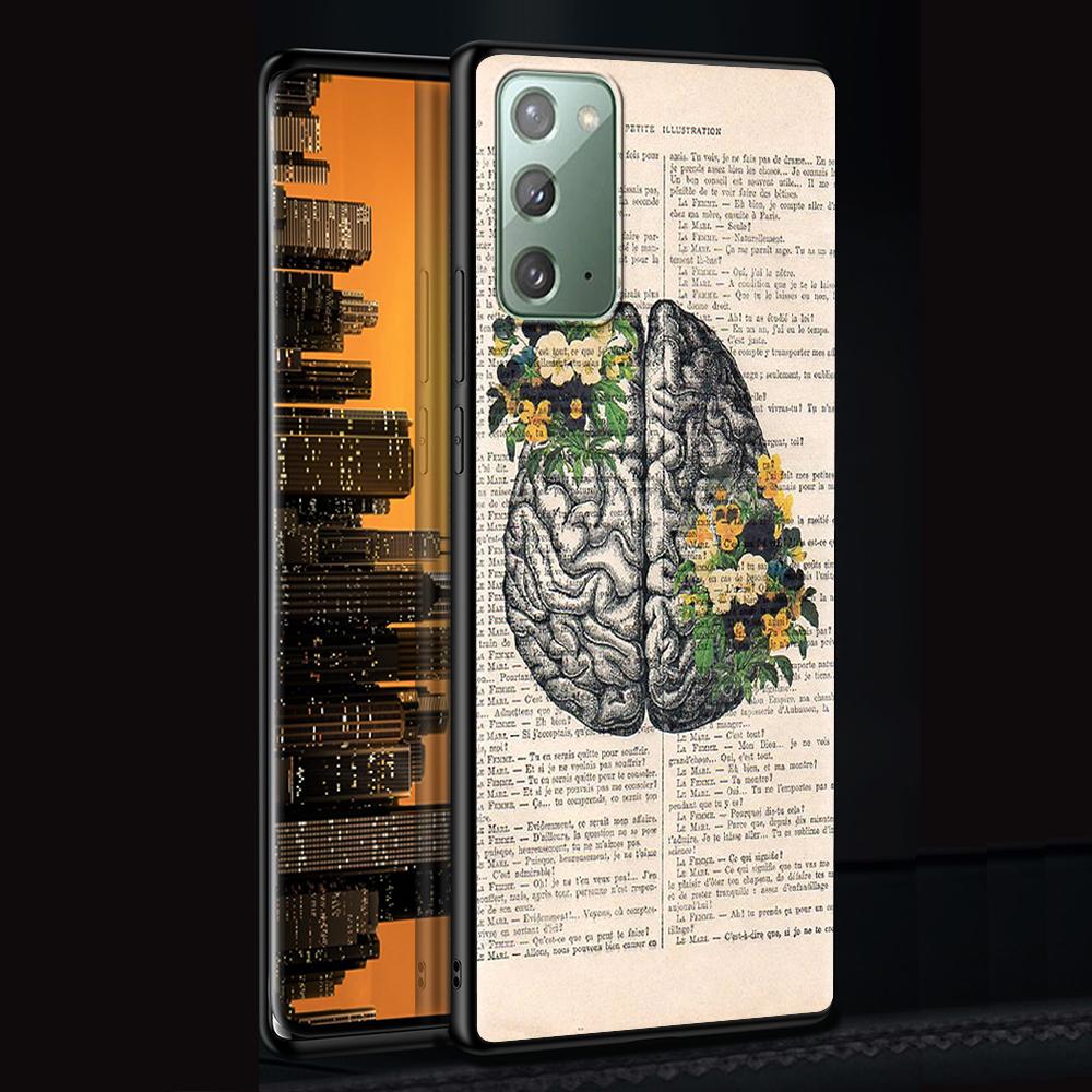 Medical Human Organs Brain Meridian Kidney Case for Samsung Galaxy Note 20 Ultra 10 9 8 M31 M30s M51 M31s M52 5G Phone Cover