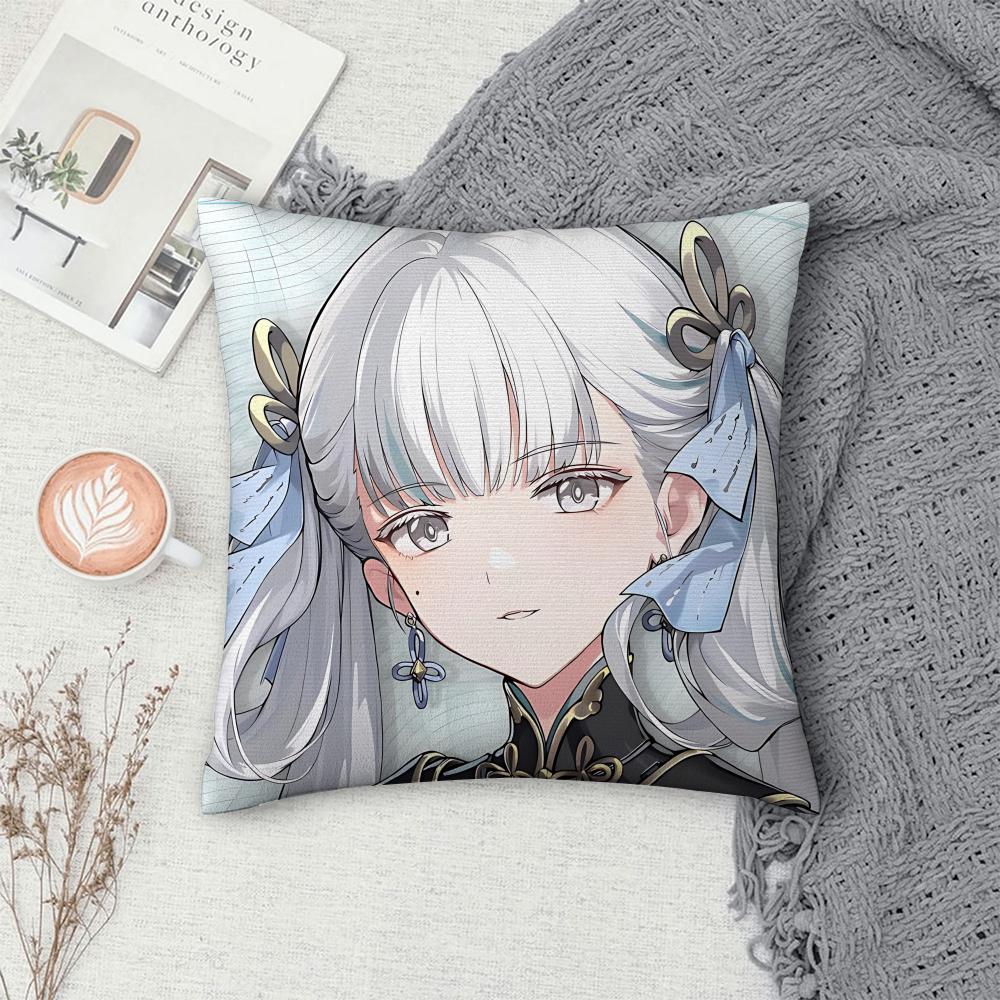Wuthering Game Jinhsi Cushion Cover Square Pillow Bedroom Sofa Leisure Comfort Living Room Home Decoration X