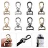 16mm/20mm/26mm Metal Belt Keychain Trigger Clips Pet Leash Hooks Detachable Snap Hook Leather Strap Buckles