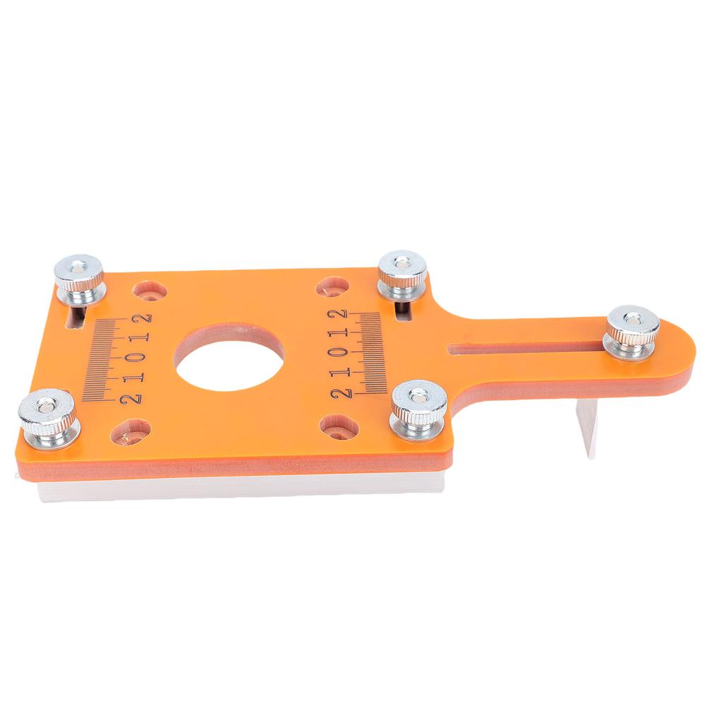 Wood Trimmer Router Base with Limiter Adjustable Grooving Depth Wood Router Slotting Locator Bracket for Woodworking