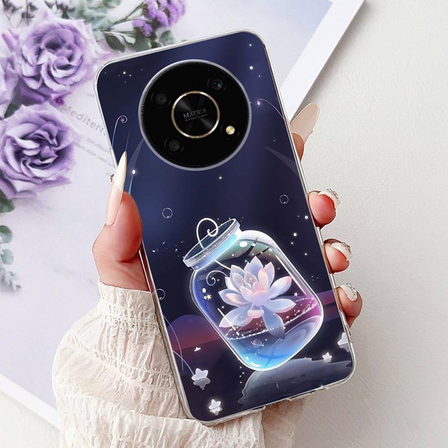 Silicone Case For Honor Magic 4 5 6 Lite Cover Popular Flower Butterfly Soft Slim TPU Back Cover For Honor Magic6 Lite Protector