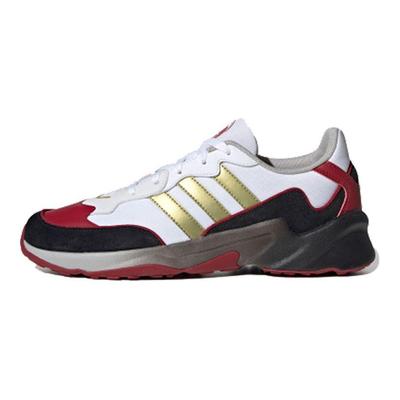 Neo 20-20 Retro Łączone Sportowe Antypoślizgowe Odporne na Ścieranie Buty do Biegania Maratonowego z Niską Cholewką Męskie sneakers Biały Czerwony Czarny FV6103