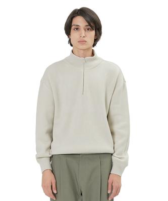 Beulaunyadeu Knit Half Zip-Up, Ecru