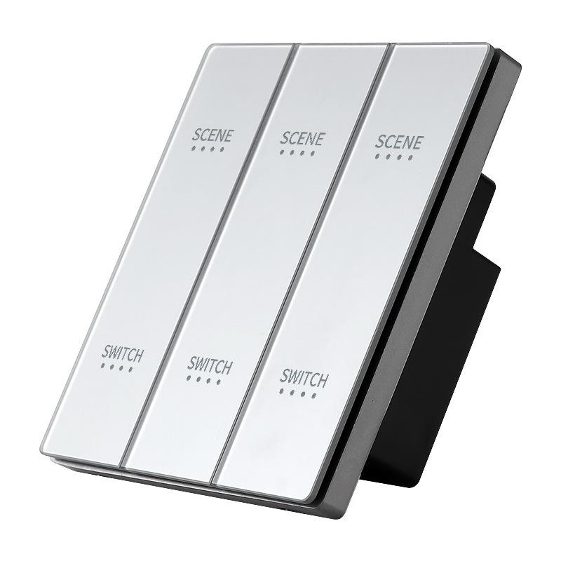 Smart Switch with AG Skin-feel Panel Connects To Mijia APP, Supports Xiao Ai Voice Control, Remote, and Touch Control.