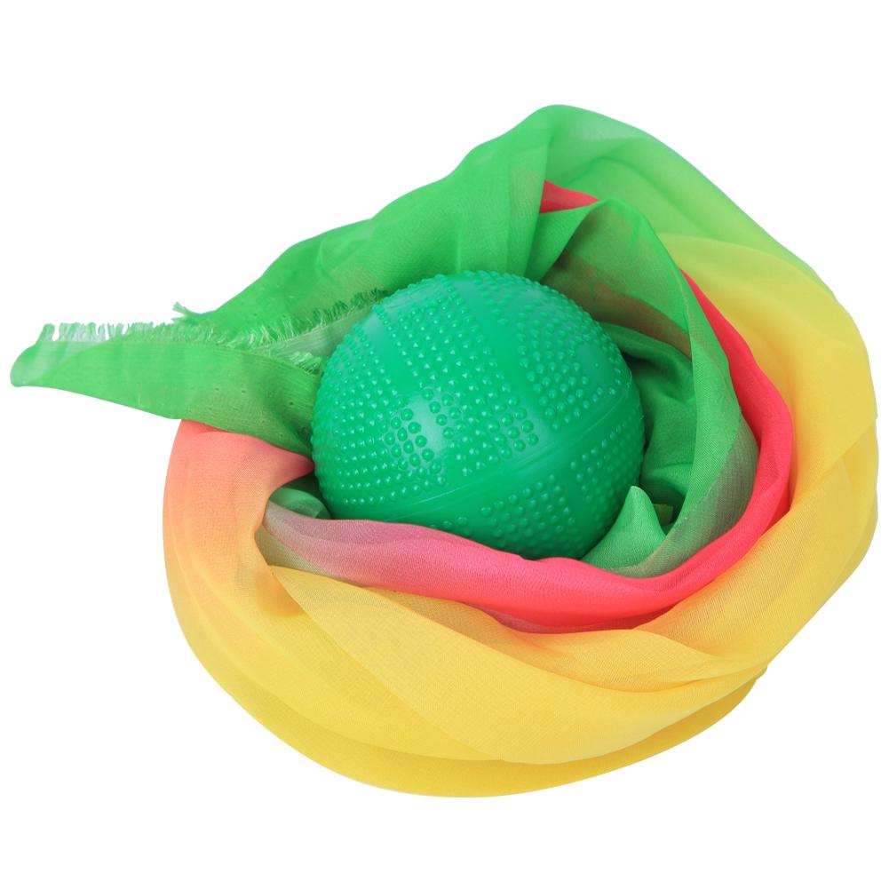 

Lengthen Colorful Yarn Tape Exercise Tai Soft Strength Silk Performance Supplies(Green Colorful Yarn 1.5M )