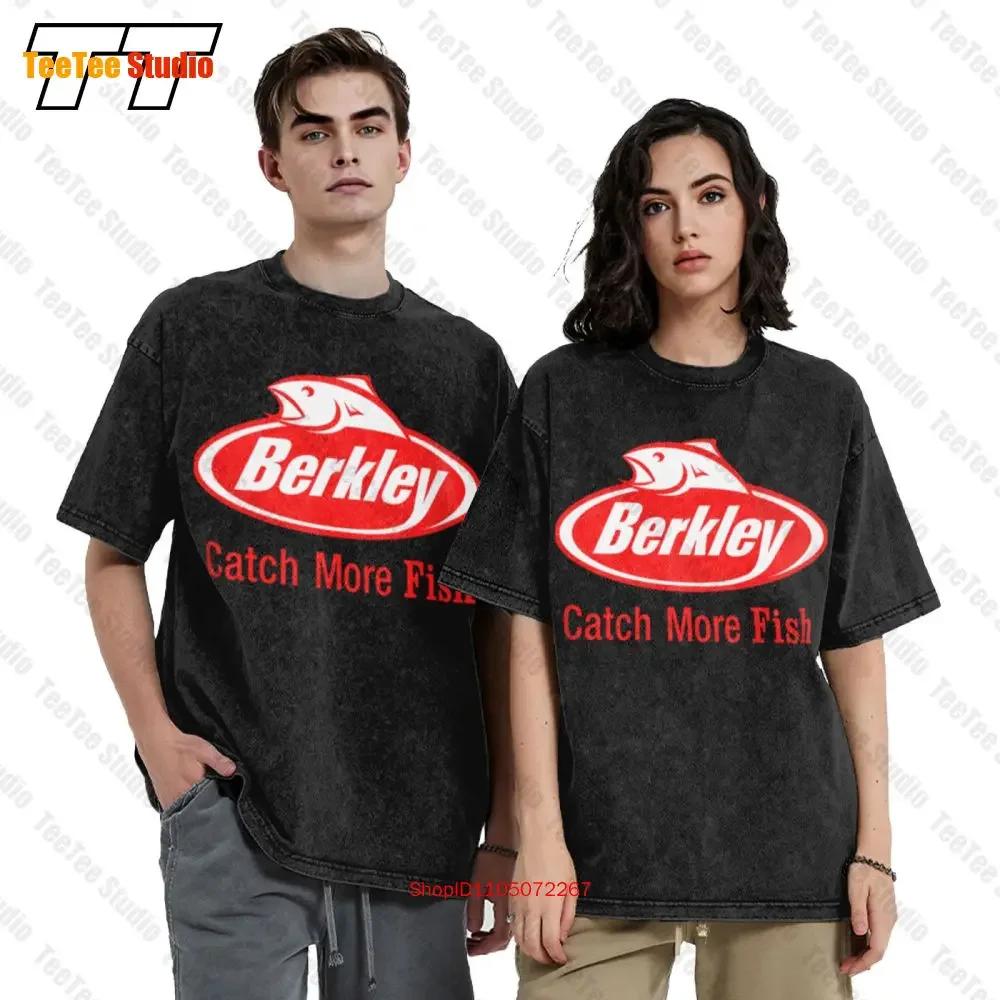 Berkley Logo Pro Fishing MenS Black Vintage Oversized TShirt H S