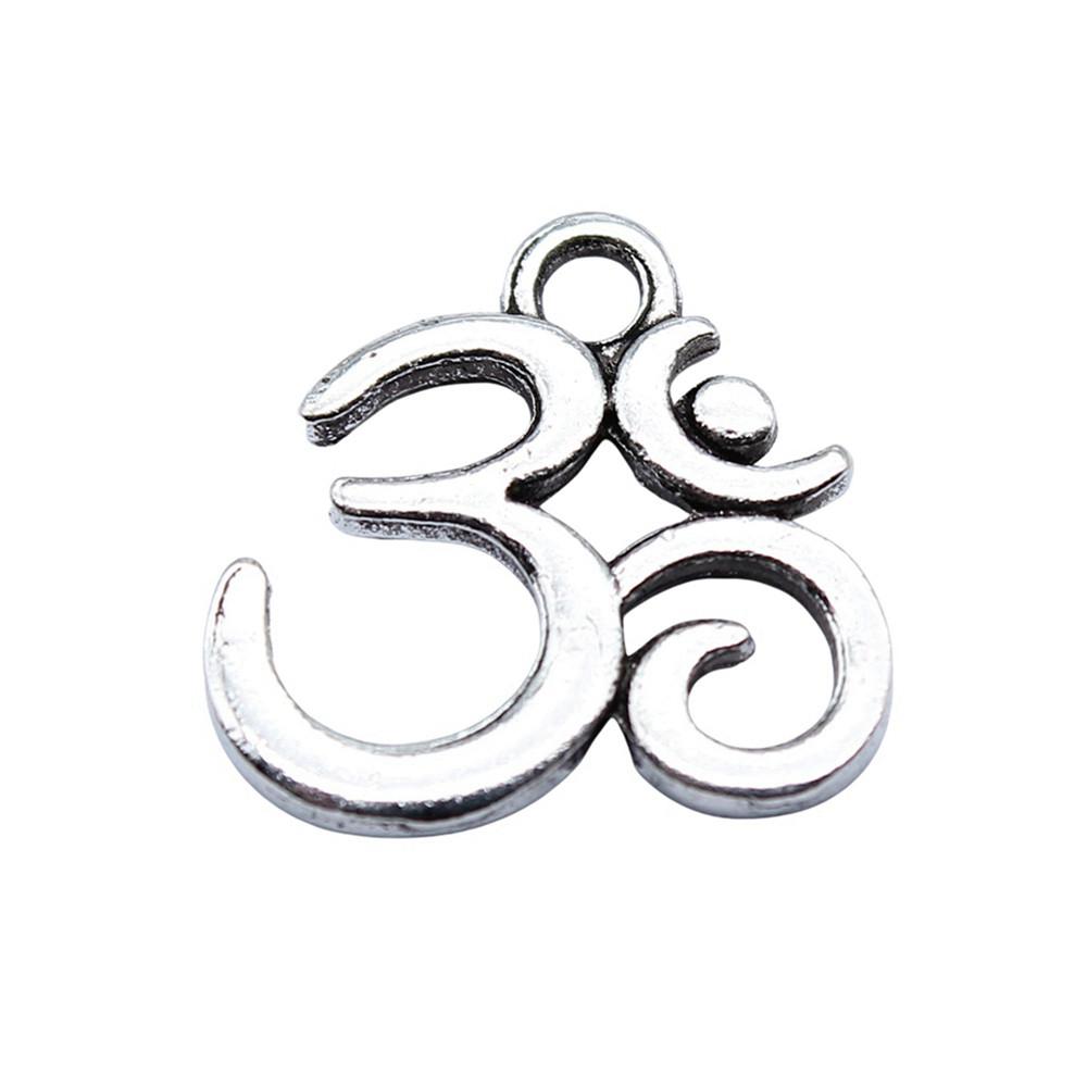 Om Lotus Charms Sports Pendants For Spiritual Yoga Themed Jewelry