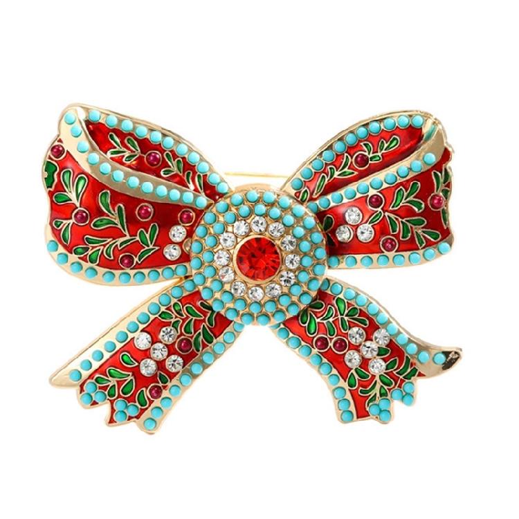 

Sophisticated Bowknot Brooch Jewelry Luxurious Bowknot Brooch Adorned With Rhinestones For A Shimmering Look 1