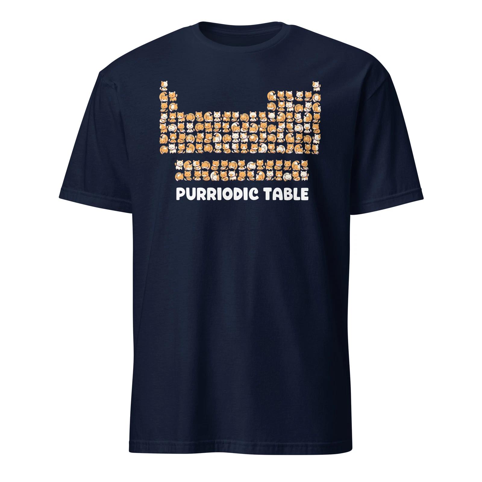Cat Periodic Table Shirt Periodic Table of Elements Chemistry T-Shirt Size S-3XL S
