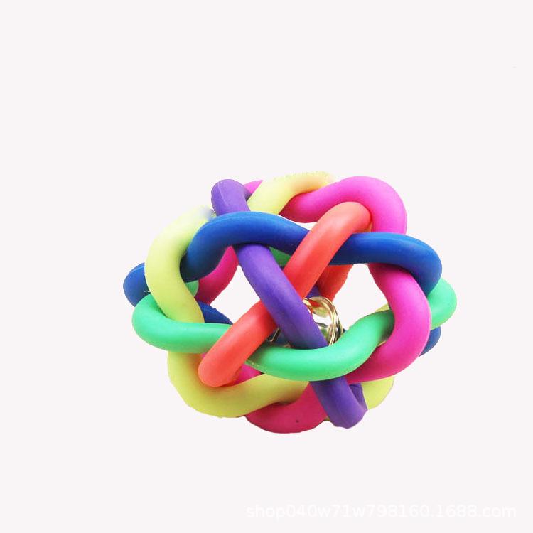 

Игрушка для собак TPR Bell Ball - цветная, устойчивая к звуку и укусам Diameter 5.5CM, with bell