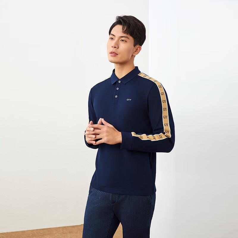 Goldlion Men's Long-Sleeve Warm Polo Shirt