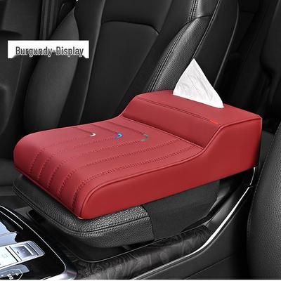 Almofada Universal de Braço de Carro em Espuma de Memória com Porta-Lenços