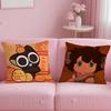 classic anime The Legend of Hei Cushion Cover Soft  EasyWash Pillow Case  Versatile for Couch Bed Travel and Office
