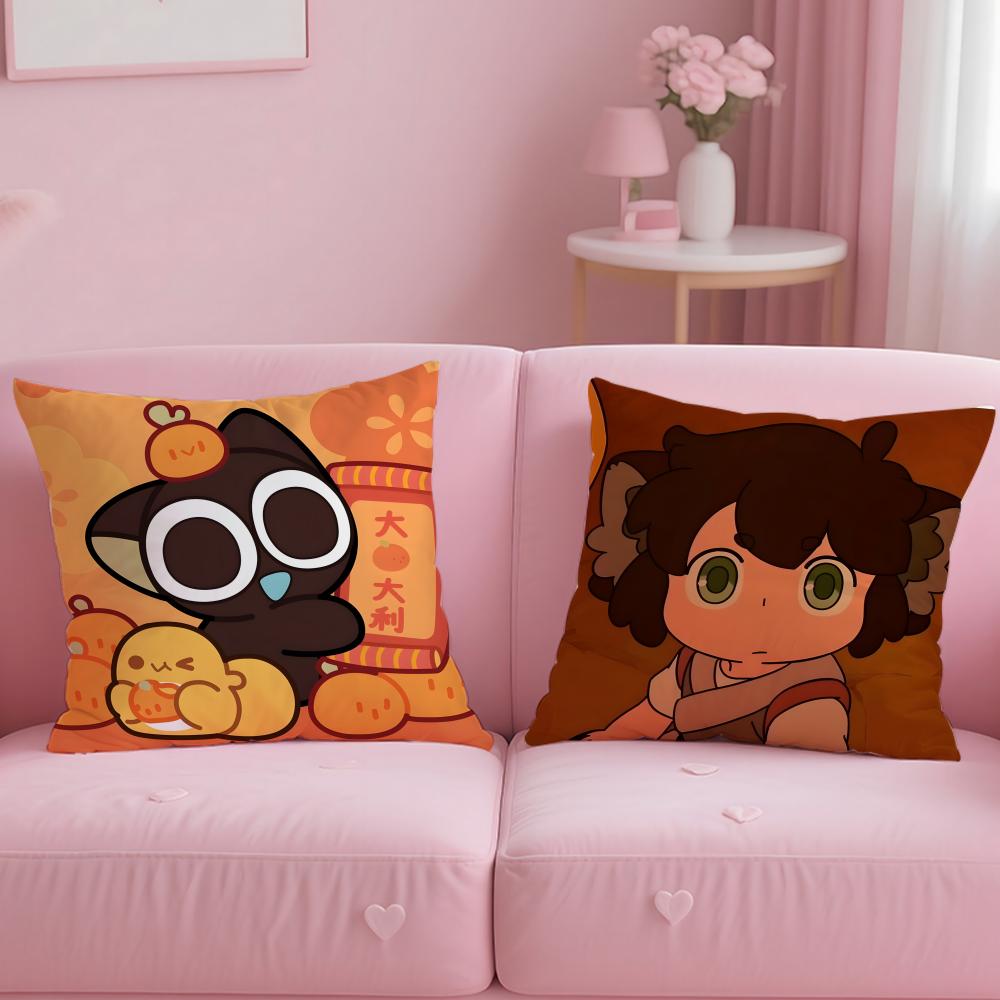 classic anime The Legend of Hei Cushion Cover Soft  EasyWash Pillow Case  Versatile for Couch Bed Travel and Office
